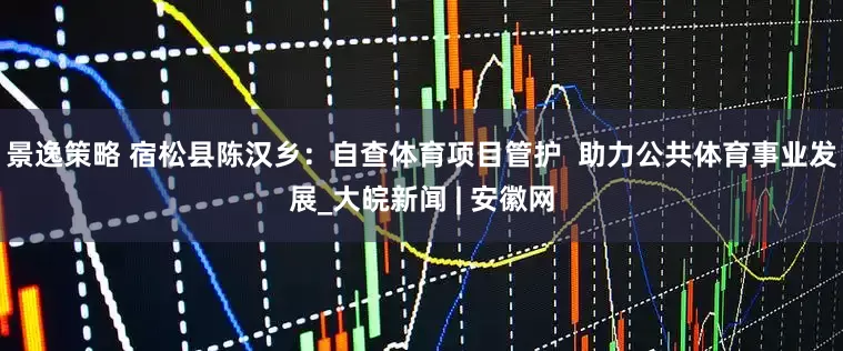 景逸策略 宿松县陈汉乡：自查体育项目管护  助力公共体育事业发展_大皖新闻 | 安徽网